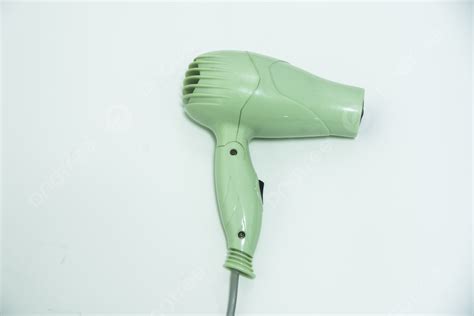 Solid Light Green Portable Hair Dryer Background Hair Drier An