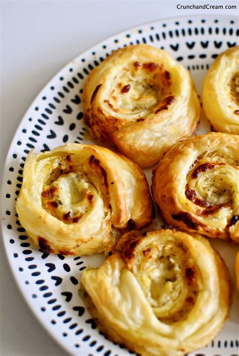 Cheesy Garlic Butter Pinwheels Recipe Puff Pastry Recipes Garlic