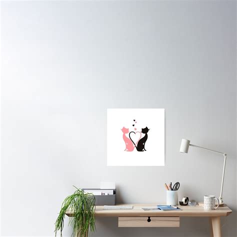 The Love Cats Poster For Sale By Vitalia Redbubble