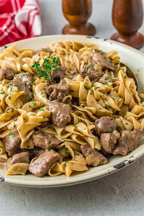 Slow Cooker Beef And Noodles With Mushrooms Xoxobella