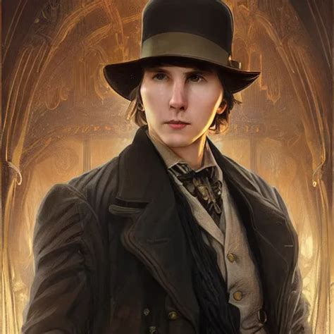 Portrait Of Paul Dano Steampunk Fantasy Elegant Stable Diffusion