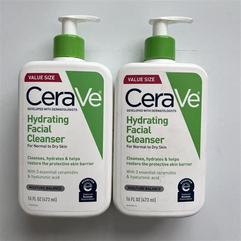 Cerave Hydrating Facial Cleanser For Normal To Dry Skin 16 Fl Oz 2