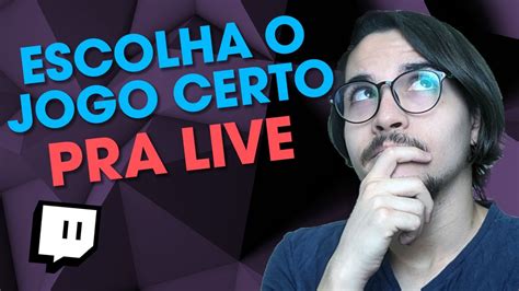 QUAL JOGO STREAMAR NA TWITCH DICAS TWITCH 2020 YouTube