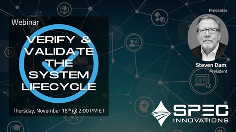 Verify Validate The System Lifecycle Youtube