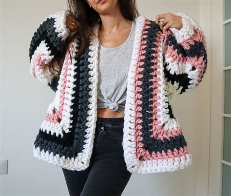 Ravelry Super Chunky Hexagon Cardigan Pattern By Michelle Greenberg