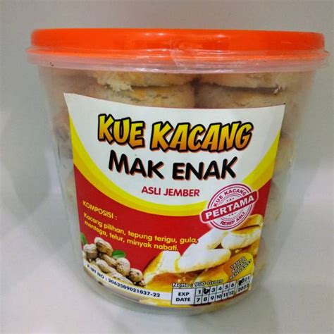 Jual Kue Kacang Mak Enak Asli Jember Shopee Indonesia