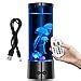 Dcola Quallen Lampe Lavalampen LED Fantasy Runde Echte Quallen Aquarium