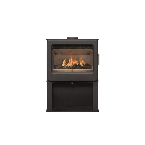 Mendip Ashcott 47kw Defra Wood Burning Stove Wide Version With Log