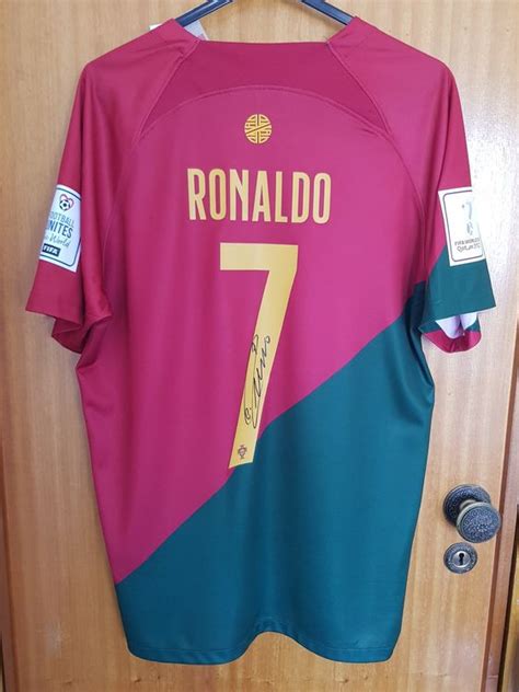 Cristiano Ronaldo Portugal WM 2022 Home Trikot Signiert Kaufen