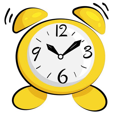 Yellow Alarm Clock 26959239 PNG