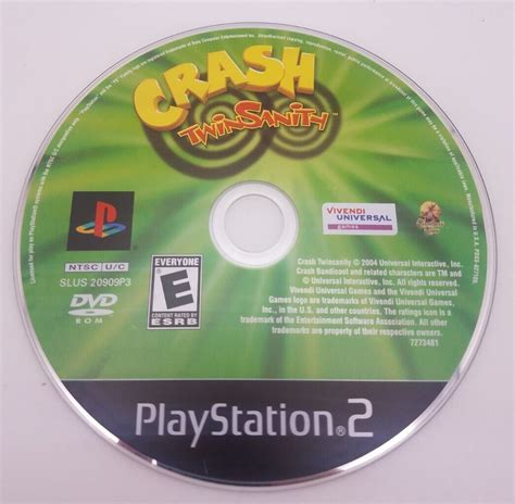 Crash Twinsanity Ps2 Sony Playstation 2 2004 Complete 20626721820