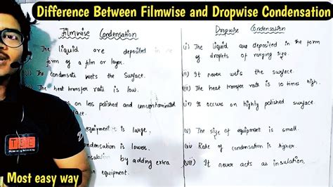 Difference Between Filmwise And Dropwise Condensation Filmwise And