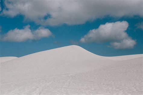 Desert Under Blue Sky With Clouds · Free Stock Photo