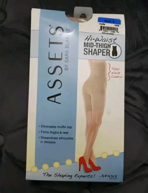 ASSETS BY SPANX High Waist Mid Thigh Shaper Nude Size 4 Free Shipping