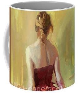 Steve Henderson Work Detail Girl In A Copper Dress 1 Wall Art