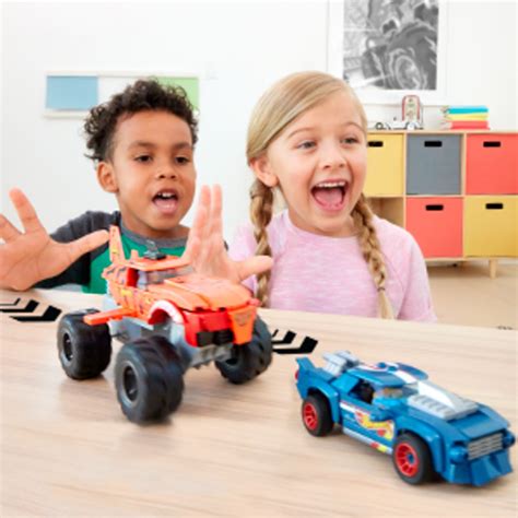 Set De Constructie Mega Bloks Hot Wheels Monster Truck Tiger Shark Chomp Piese Emag Ro
