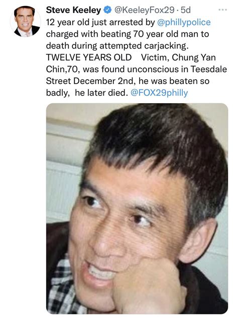 Philadelphia Chung Yan Chin Was Murdered By A 12 Year Old Who Beat