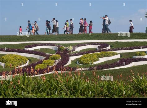 Myanmar Yangon Inya Lake Stock Photo Alamy