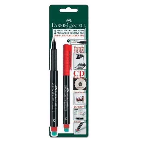 Faber Castell 1 Multimark Permanent Kalem S Kırmızı Markör Kalem D R