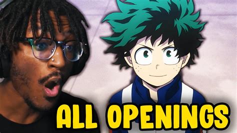 I Reacted To My Hero Academia All Openings Should We Watch