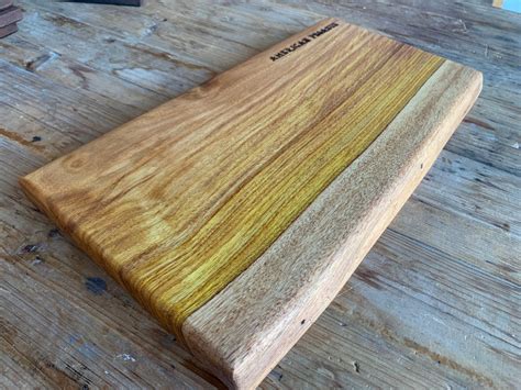 Solid Canary Wood Cutting Board Etsy