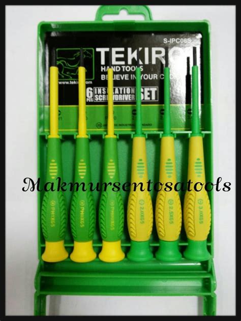 Jual Obeng Set Listrik Presisi 6pcs Tekiro Makmursentosatools Tokopedia