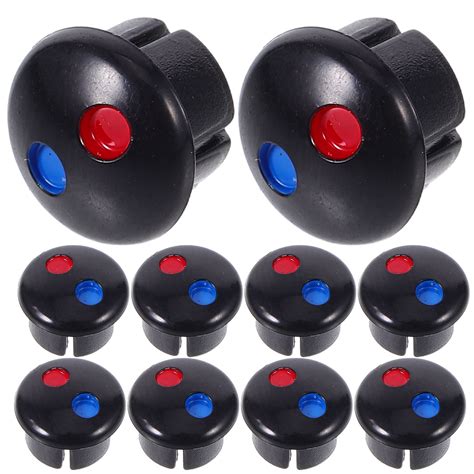 Hemoton Pcs Hot And Cold Faucet Signs Faucet Switch Labels Faucet Water Temperature Indicator