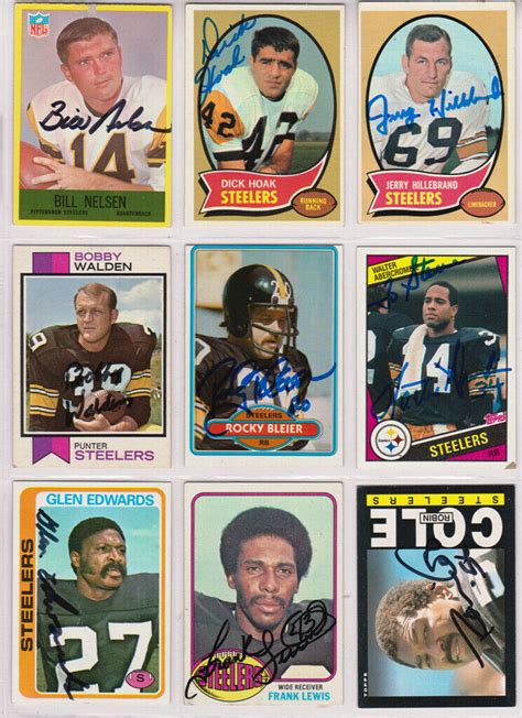 Signed Rocky Bleier 1980 Topps Football Card Autographed Steelers Ebay