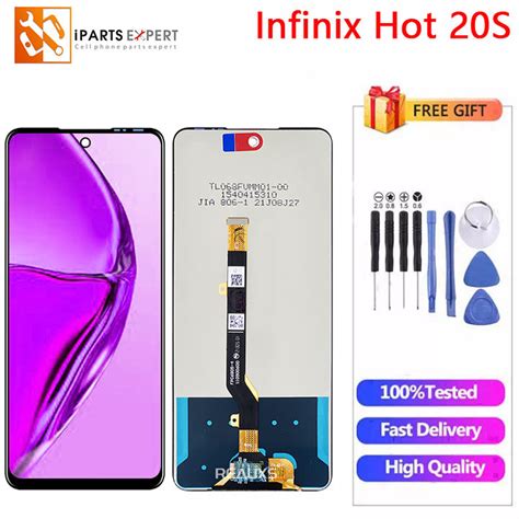 IPARTSEXPERT Original LCD For Infinix Hot 20S X6827 LCD Display Touch Screen Digitizer Panel