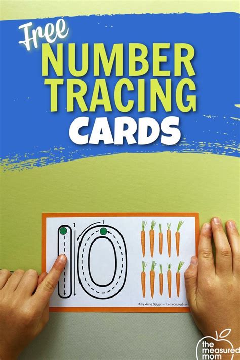 Free Number Tracing Cards Preschool Math Activities Math Activities