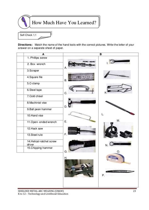 K To 12 Welding Learning Module