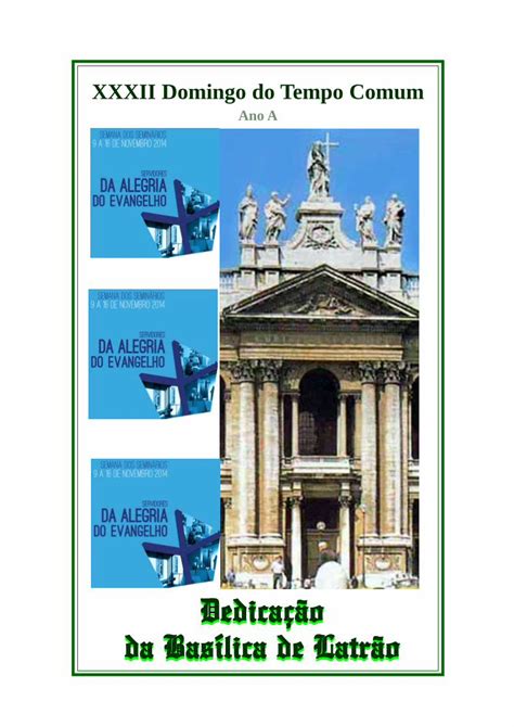 PDF XXXII Domingo do Tempo Comum Arquidiocese de Braga Jerusalém