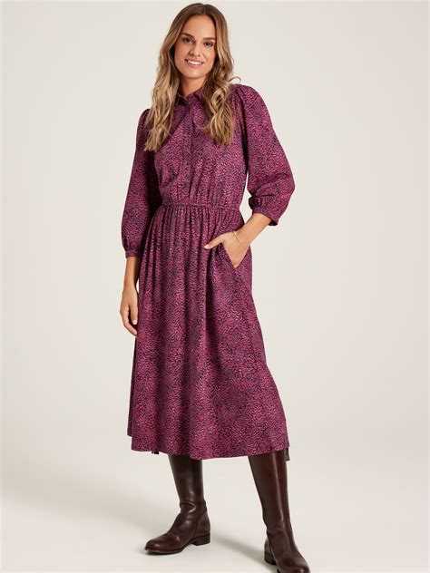 Hazel Purple Jersey Shirt Dress Joules