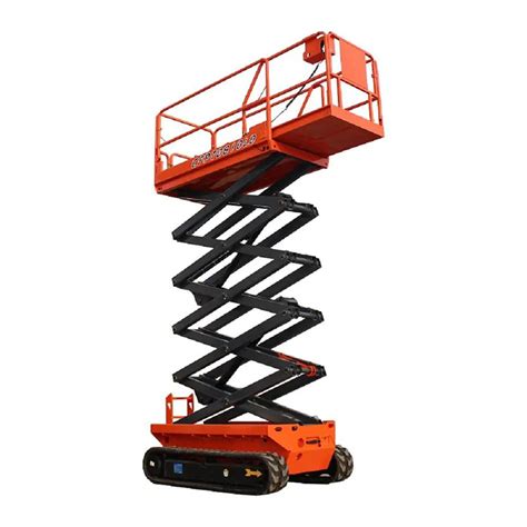 Factory Sale Self Propelled Crawler Type Scissor Lift Rough Terrain