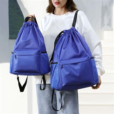 Mochila Impermeable De Nailon Con Cord N Para Hombre Y Mujer Bolso De