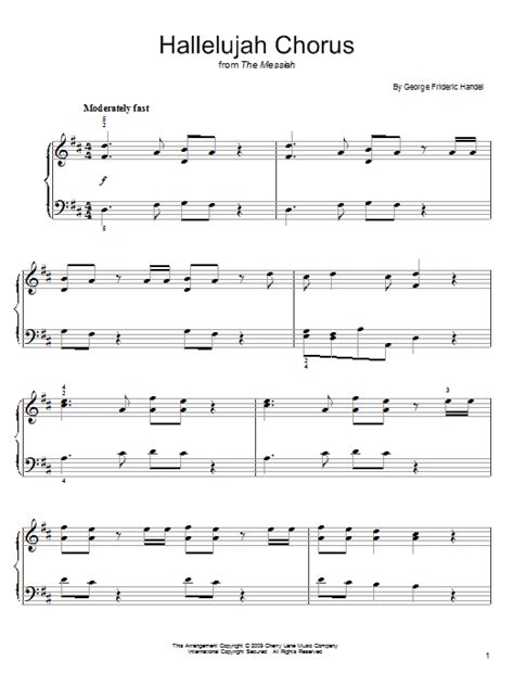 Hallelujah Chorus Sheet Music Direct