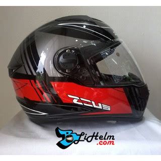 Jual HELM ZEUS ZS 811 ZS811 BLACK J20 RED FULL FACE HELMET