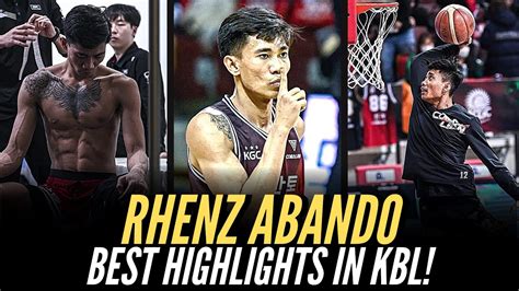 Rhenz Abando HIGHLIGHTS In KBL Showtime PLAYS Korean Basketball