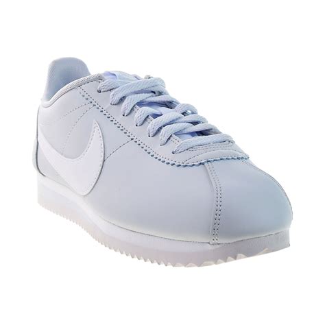 Nike Classic Cortez Leather Womens Shoes Football Grey White 807471 023