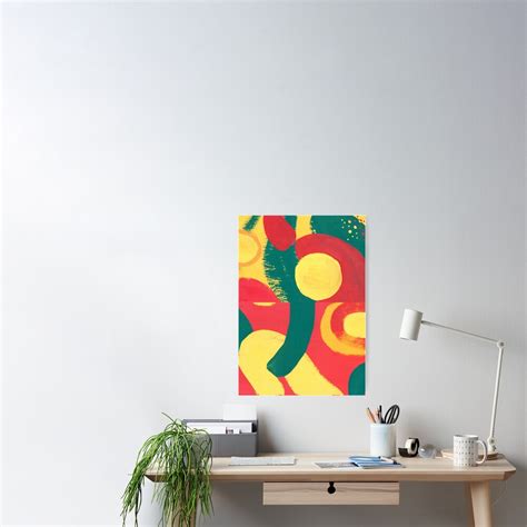 Green Yellow Red Poster By Juliealex Redbubble