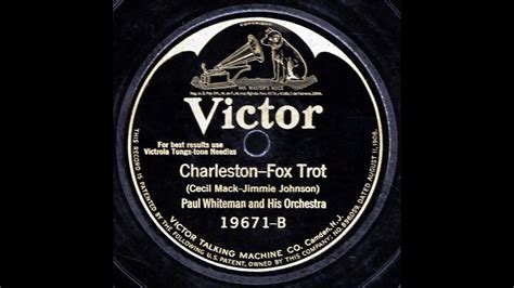 Charleston Paul Whiteman And His Orch 1925 Youtube