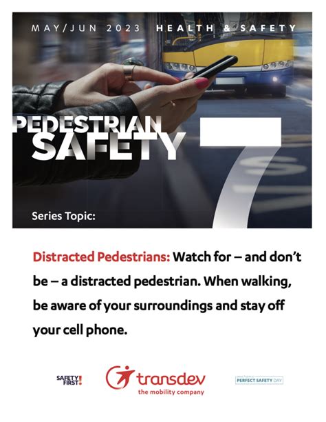 Pedestrian Safety 7 Distracted Pedestrians Transdev Employee Hub