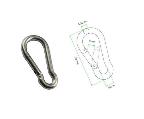 Marine Grade Stainless Steel 316 Snap Hook 6 X 60mm Nz