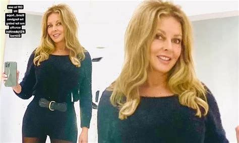 Carol Vorderman Showcases Her Hourglass Figure In Racy Black Ensemble