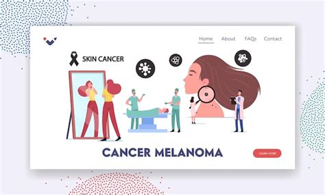 Mod Le De Page De Destination Pour Le Cancer De La Peau Un Petit