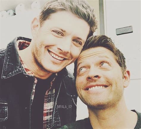 Jensen Ackles And Misha Collins Dean Winchester And Castiel