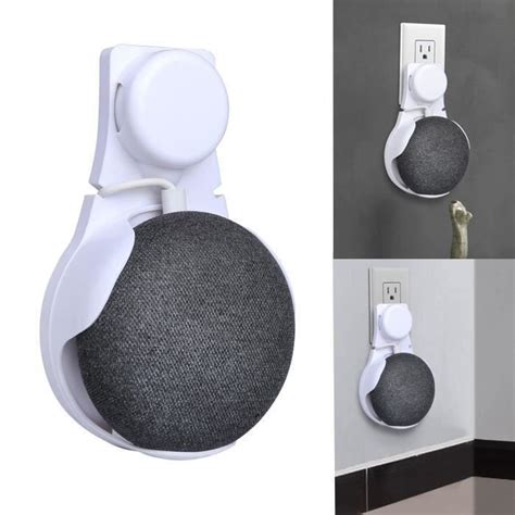 1pc Support Mural pour Google Home Mini Cache la Câble Blanc