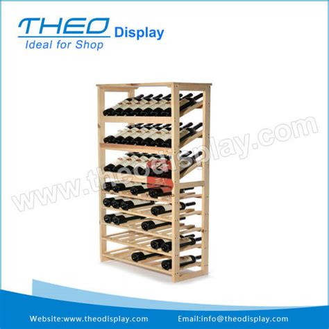 Th 209 Free Standing Retail Wine Store Fixture 2 Side Display Rack Wine