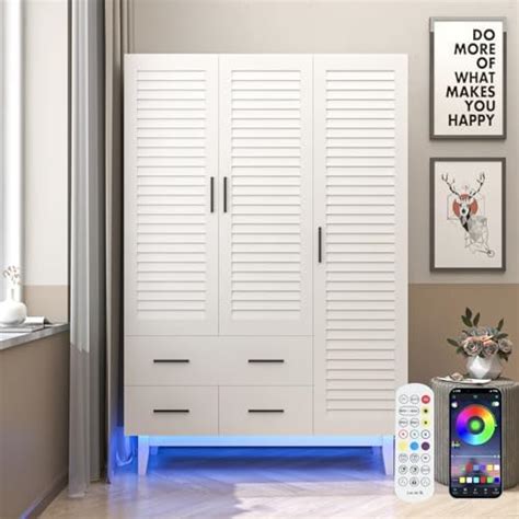 Amazon Wood Wardrobe Closet With 2 Doors And DrawersBedroom