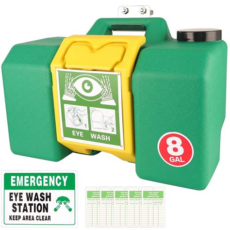 Portable Eyewash Station OSHA Approved Emergency Yzzwer 8 Gallon Wall